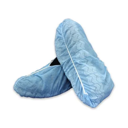 McKesson - From: 16-3510 To: 16-3558  Shoe Cover  One Size Fits Most Shoe High Nonskid Sole Blue NonSterile