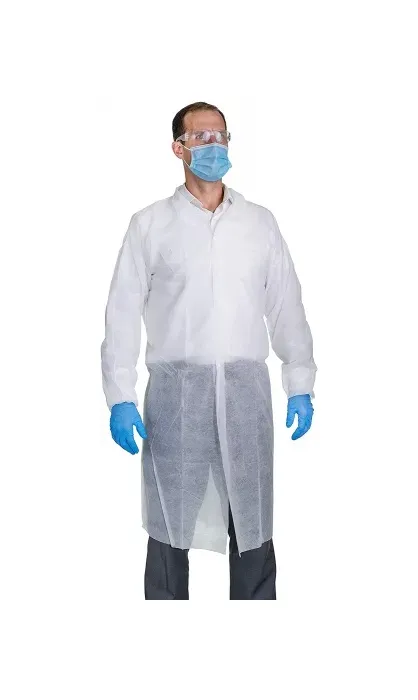 Graham Medical - 85237 - Labmates Coat, 3-Pocket, 4X-Large, Nonwoven, White, 50/cs