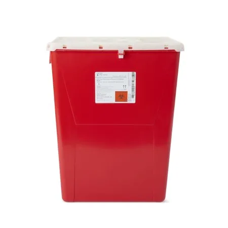 McKesson - 2267 - Prevent Sharps Container Prevent Red Base 20 4/5 H X 17 3/10 W X 13 L Inch Vertical Entry 12 Gallon