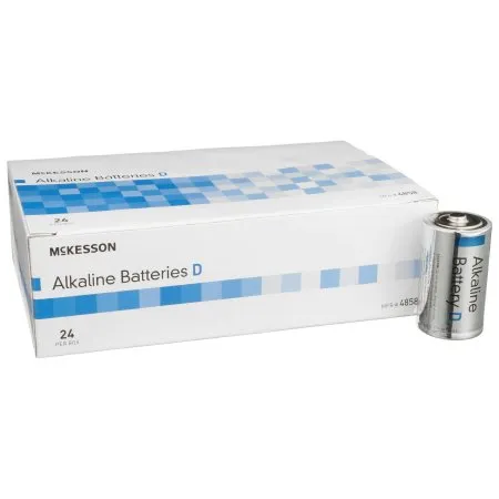 McKesson - 4858 - Alkaline Battery D Cell 1.5V Disposable 24 Pack