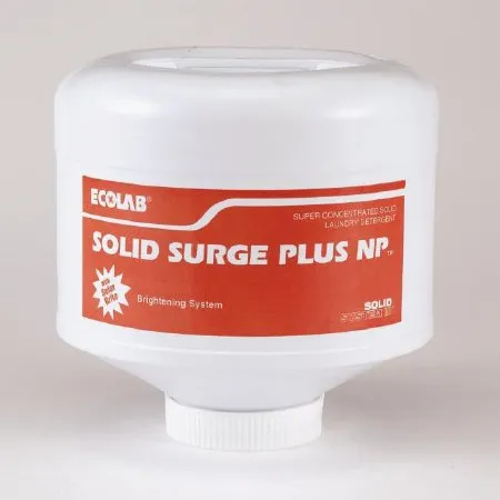 Ecolab - Solid Surge Plus NP - 6117905 - Laundry Detergent Solid Surge Plus NP 9 lbs. Bottle Capsule Mild Scent