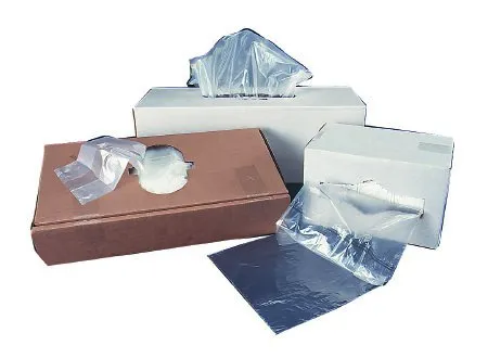 Colonial Bag - BC3860C - Trash Bag Colonial Bag 60 gal. Clear Plastic 3 mil 38 X 60 Inch X-Seal Bottom Flat Pack