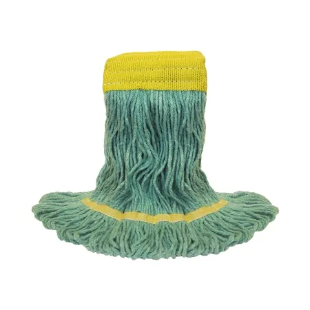 Odell - From: 400M/GREEN To: 400S/WHITE  O'Dell 400 Series Wet String Mop Head O'Dell 400 Series Looped end Medium Green Cotton / Rayon Reusable