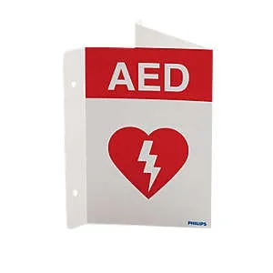 Philips Healthcare - 989803170921 - Door / Wall Sign First Aid Sign Philips Aed