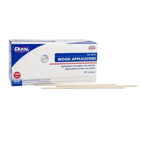 Dukal - 9000 - Applicator Stick Without Tip Wood Shaft 6 Inch NonSterile 1000 per Pack