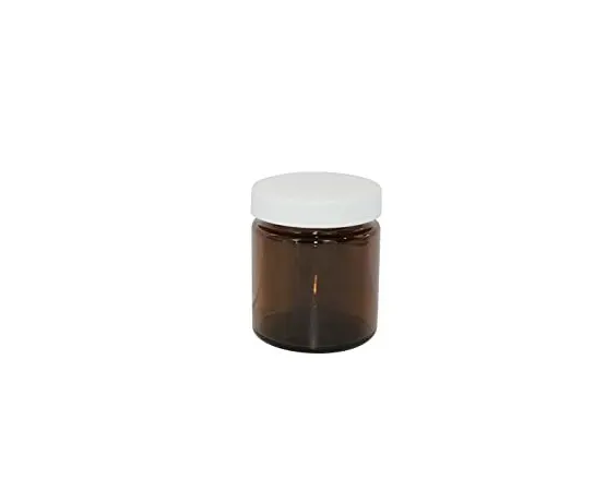 Accessories - From: 8696 To: 8698 - Amber Wide Mouth Jar with Cap 6 count