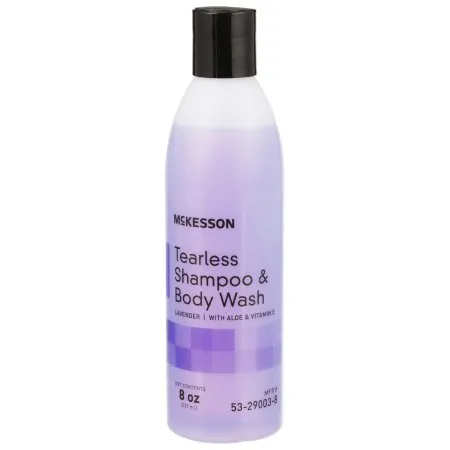 McKesson - 53-29003-8 - Tearless Shampoo and Body Wash 8 oz. Flip Top Bottle Lavender Scent