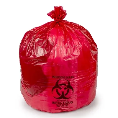 Colonial Bag - From: HDR404817 To: hdr404817cs - Bag Infectious Waste 17mic Red 40"x48"