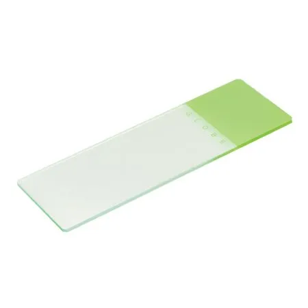 Globe Scientific - 1324G - Color Coded Slide, Safety Corners, Ground Edges, Green, 25 x 75mm, 72/bx, 20 bx/cs