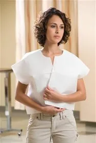 Graham Medical Products - 44504 - Exam Cape White One Size Fits Most Front / Back Opening Without Closure Unisex