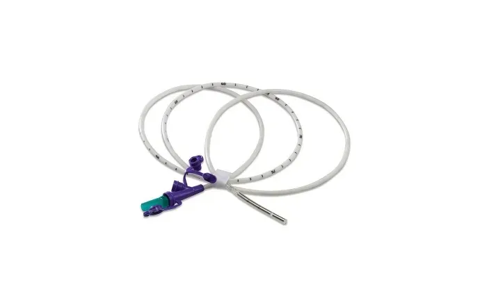 Cardinal Health - 8884720817E - Kangaroo Entriflex Nasogastric Feeding Tube with Dual Port ENFit Connection, 8 French, 36" (91 cm) Length, without Stylet, Radiopaque Polyurethane, 3G Weighted Tip, DEHP Free.