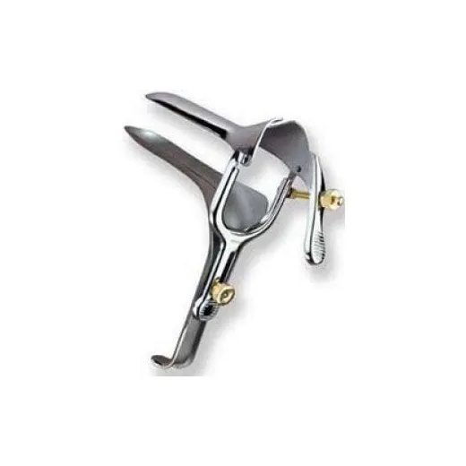 Gynex - 2785 - Vaginal Speculum Gynex Pederson NonSterile Surgical Grade Stainless Steel Wide Double Blade Duckbill 40 mm Yoke Opening Reusable Without Light Source Capability