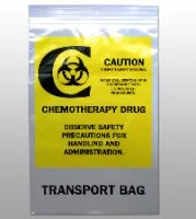 Elkay Plastics - F20609CTB - Chemo Drug Transport Bag Elkay Plastics Clear Bag LDPE 6 X 9 Inch