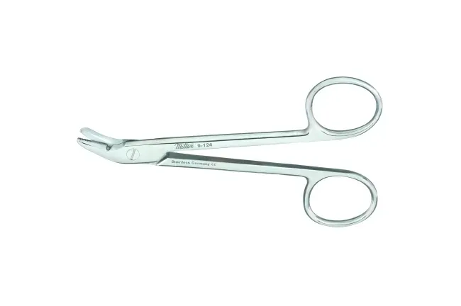 Integra Lifesciences - Miltex - 9-124 - Wire Cutting Scissors Miltex 4-3/4 Inch Length Or Grade German Stainless Steel Nonsterile Finger Ring Handle Angled Blade Blunt Tip / Blunt Tip