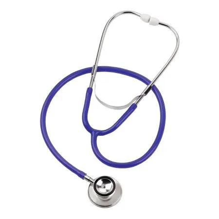 Mabis Healthcare - Mabis - 10-426-010 -  Classic Stethoscope  Blue 1 Tube 22 Inch Tube Double Sided Chestpiece