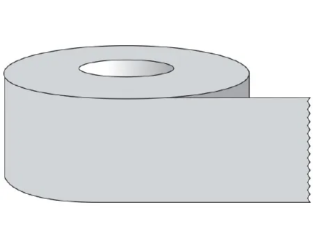 Shamrock Scientific - ST-12-14 - Blank Label Tape Shamrock Multipurpose Label Gray Tape 1/2 X 500 Inch