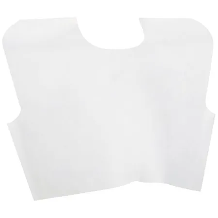 McKesson - 18-107 - Exam Cape McKesson White Front / Back Opening Without Closure Unisex