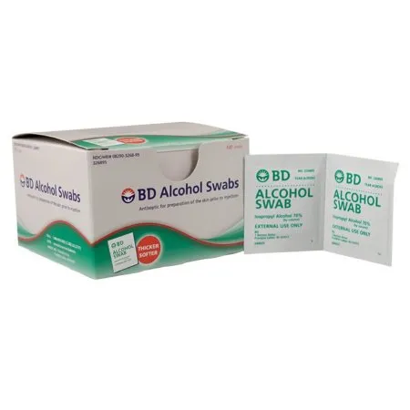 BD Becton Dickinson - BD - 326895 -  Alcohol Prep Pad  70% Strength Isopropyl Alcohol Individual Packet NonSterile