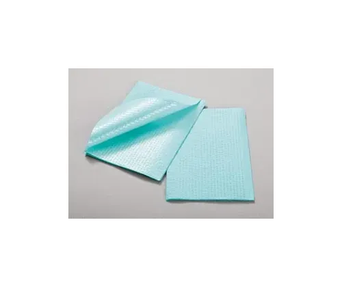 TIDI Products - 917403R - Towel, 3-Ply Tissue & Poly, Blue, 13" x 18", Rib Embossed, 500/cs