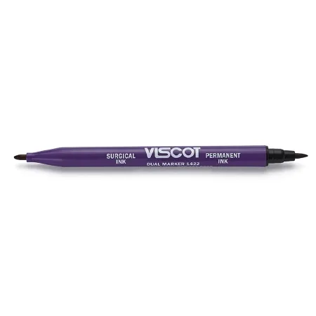 Viscot Industries - 1422SR-100 - Surgical Skin Marker / Utility Marker Viscot Gentian Violet / Black Regular Tip / Fine Tip Ruler Sterile