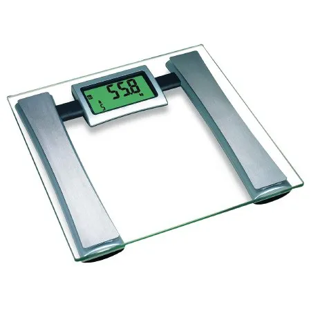Fabrication Enterprises - 12-1190 - Baseline Body Fat Scale 12-1/2" L x 12-1/4" W x 2" H, Tempered Glass, 330 lb Weight Capacity