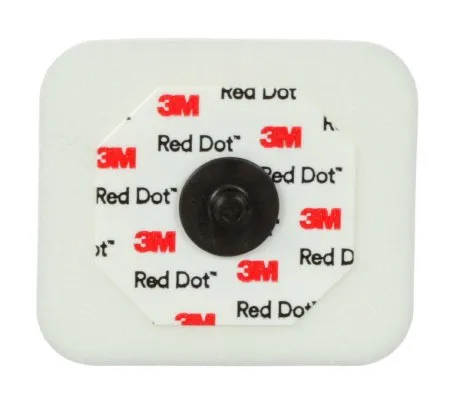 3M Healthcare - 3M Red Dot - 2268-3 - Ecg Monitoring Electrode 3m Red Dot Cloth Backing Radiolucent Snap Connector 3 Per Pack