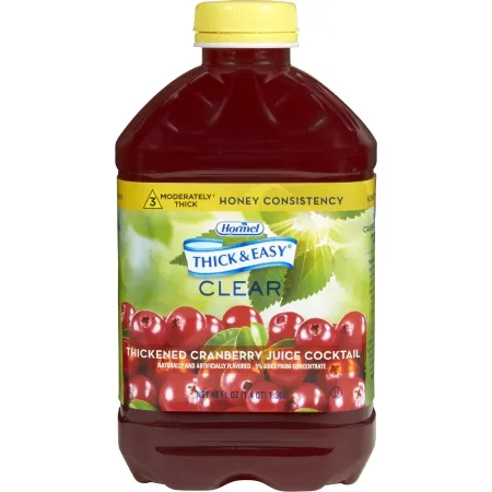 Hormel Food - Thick & Easy - 48030 - s  Thickened Beverage  46 oz. Bottle Cranberry Juice Cocktail Flavor Liquid IDDSI Level 3 Moderately Thick/Liquidized