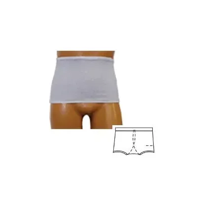 Options Ostomy Support Barrier - 93206LC - Men's Wrap/Brief with Open Crotch and Built-in Ostomy Barrier/Support Center Stoma