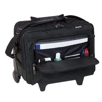 Hopkins Medical Products - 537320 - Rolling Executive Bag Classic Black 600d Waterproof Material 9 X 12 X 16 Inch