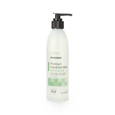 McKesson - 53-27033-8 - Premium Hand Sanitizer with Aloe Premium 8 oz. Ethyl Alcohol Gel Pump Bottle