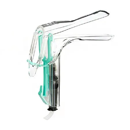 Welch Allyn - From: 59000-LED To: 59001-LED - KleenSpec 590 Series Premium Vaginal Speculum KleenSpec 590 Series Premium Pederson NonSterile Office Grade Acrylic Medium Double Blade Duckbill Disposable Built In Light Source