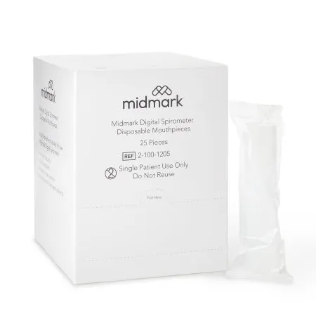 Midmark - 2-100-1206 - Mouthpiece, Iq Spiro Disp (25/Bx 4bx/Cs)