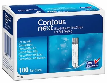 Ascensia - 7312 - Contour Next Blood Glucose Test Strip (100 count)