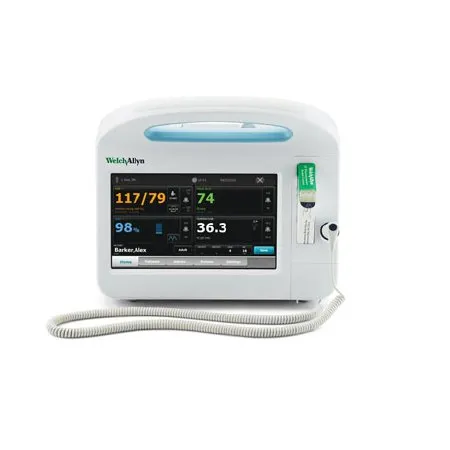 Welch Allyn - 67MXTX-B - Vital Signs Monitor with Masimo SpO2, SureTemp Plus Thermometry, SureBP Non-invasive Blood Pressure, Pulse Rate, MAP, Custom Scoring, Nurse Call, (4) USB Ports for Accessories, Radio Ready, 100-240 V, 50-60 Hz AC, IEC Plug T