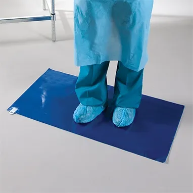 Health Care Logistics - Tacky Mat - 5604-01 - Adhesive Floor Mat Tacky Mat 24 X 45-1/2 Inch Blue Polyethylene
