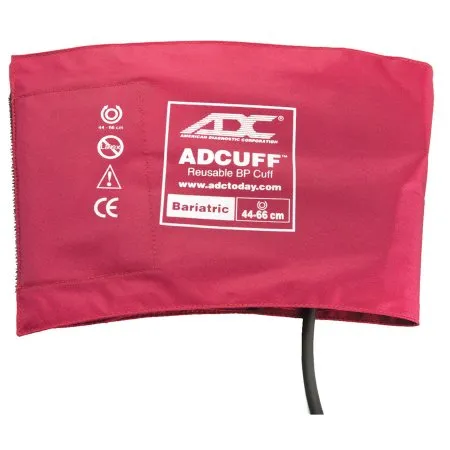 American Diagnostic - Adcuff - 845-12BXBD-1 - Reusable Blood Pressure Cuff Adcuff 44 to 66 cm Arm Nylon Cuff Bariatric Cuff