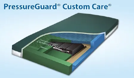 Span America - 26130 - Bed Mattress Pressureguard® Custom Care® Convertible Pressure Redistribution Type 80 X 42 X 7 Inch