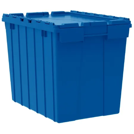 Akro-Mils - 39170BLUE - Attached Lid Container Blue Plastic 15 X 17 X 21-1/2 Inch