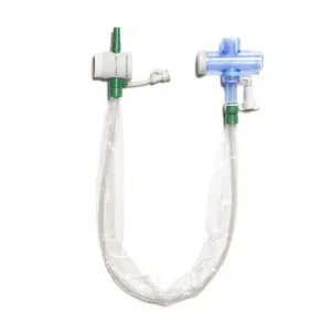 Avanos Medical - Halyard - 8309 -  Closed Suction Catheter  T Piece Style 14 Fr. Hinged Valve Vent