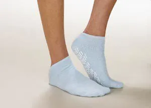 Alba Healthcare - Care-Steps - 80107 - Care Steps Slipper Socks Care Steps X Large Gray Ankle High