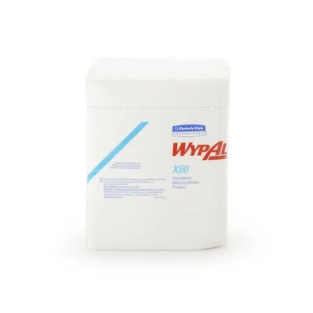 Kimberly Clark - 41083 - WYPALL X60 Hygienic Washcloth, 12.5" X 10", Hydroknit, 70 sheets/bx, 8 bx/cs (98 cs/plt)