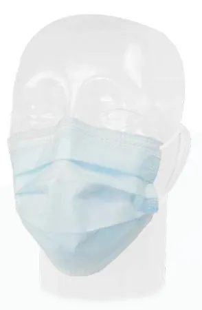 Aspen Surgical - 15120 - Products Procedure Mask Pleated Earloops One Size Fits Most Blue NonSterile ASTM Level 1 Adult