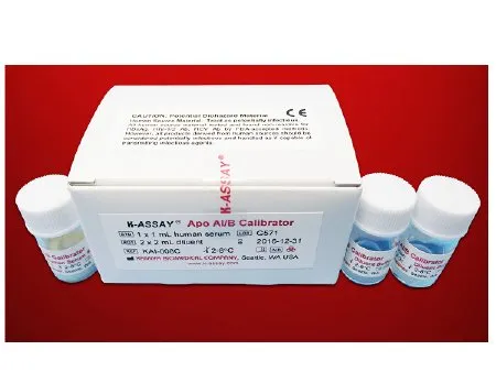 Kamiya Biomedical - KAI-008C - Calibrator Apolipoprotein A1 / B (APO A1 & B) R1: 1 X 1 mL  R2: 2 X 2 mL For In Vitro Diagnostic