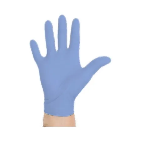 O&M Halyard - Aquasoft - 43933 - Exam Glove Aquasoft Small NonSterile Nitrile Standard Cuff Length Textured Fingertips Blue Chemo Tested