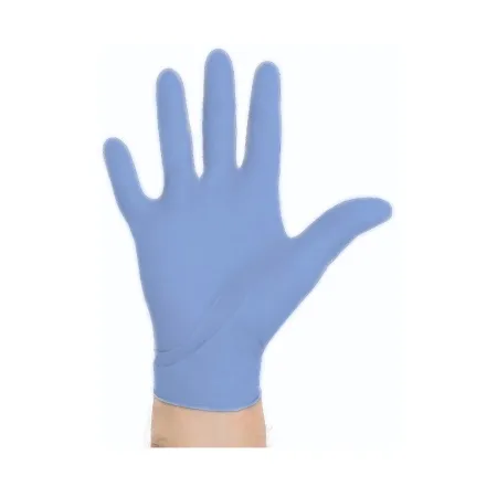 O&M Halyard - Aquasoft - 43935 - Exam Glove Aquasoft Large NonSterile Nitrile Standard Cuff Length Textured Fingertips Blue Chemo Tested