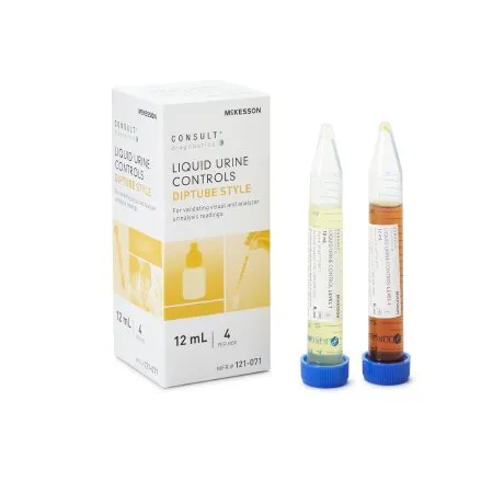 McKesson - From: 121-011 To: 121-071 - Consult Urine Chemistry Liquid Urine Dipstick Control Solution  2 Levels Consult Analyte Testing Positive Level / Negative Level 2 X 12 mL