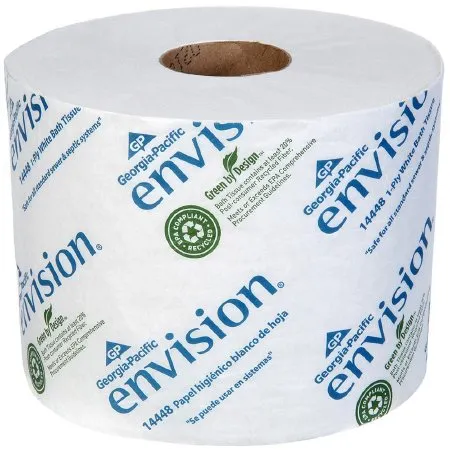 Georgia Pacific - envision - 14448/01 - Toilet Tissue envision White 1-Ply Standard Size Cored Roll 1500 Sheets 3-9/10 X 4 Inch