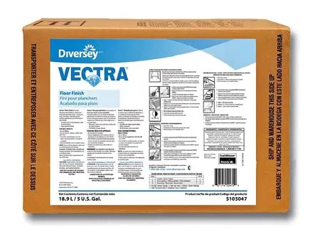 Lagasse - Diversey Vectra - DVS5105047 - Floor Finish Diversey Vectra Liquid 5 gal. Box Ammonia Scent