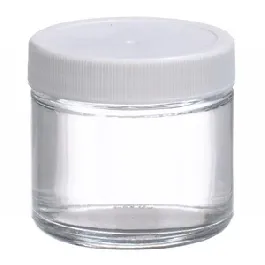 PANTek Technologies - W216903 - Sample Jar Straight Sided / Wide Mouth Soda-lime Glass / Polypropylene Closure 2 Oz.