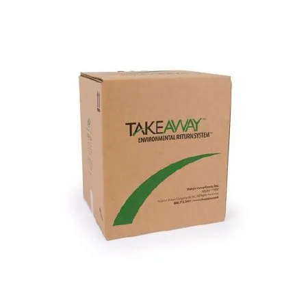 Sharps Compliance - TakeAway Recovery System - 17400 - Mailback Medication Return Container TakeAway Recovery System 40 Gallon  21-3/4 W X 20 L X 25-3/4 H Inch  Cardboard